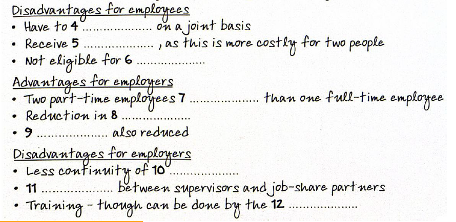 Example of note completion task